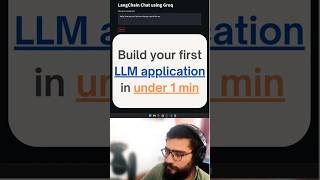 Build your first LLM application in under 60 seconds | Generative AI | Streamlit | GROQ | LLM
