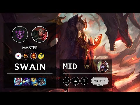 Swain Mid vs Lulu - KR Master Patch 10.24