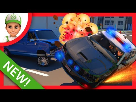 Police Sergeant Cooper. Police car chase for kids Sergeant cooper the Police Police Car for children