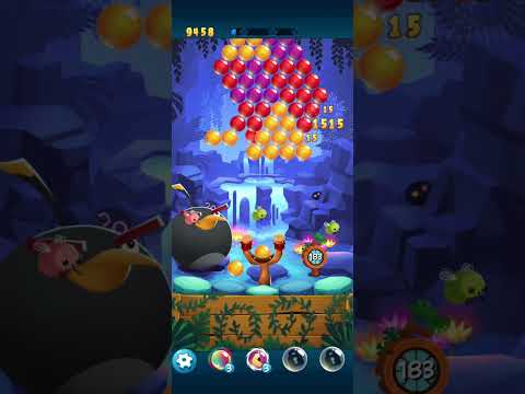 Angry Birds Pop: Level 16 (Beat the Clock) (Cobalt Waterfall)