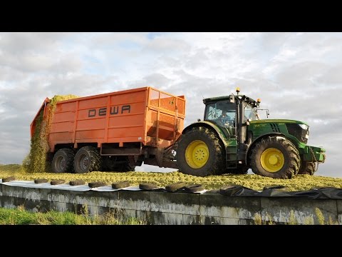 Agro Service RDS - John Deere 7550 + 6210R & DEWA - mais 2012