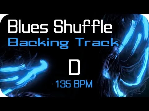 Blues Shuffle Backing Track in D (135bpm)