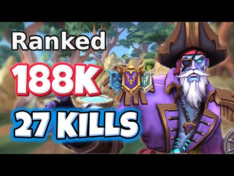 188k Dmg + 27 Kills DREDGE Gameplay (Hurl) Paladins Ranked