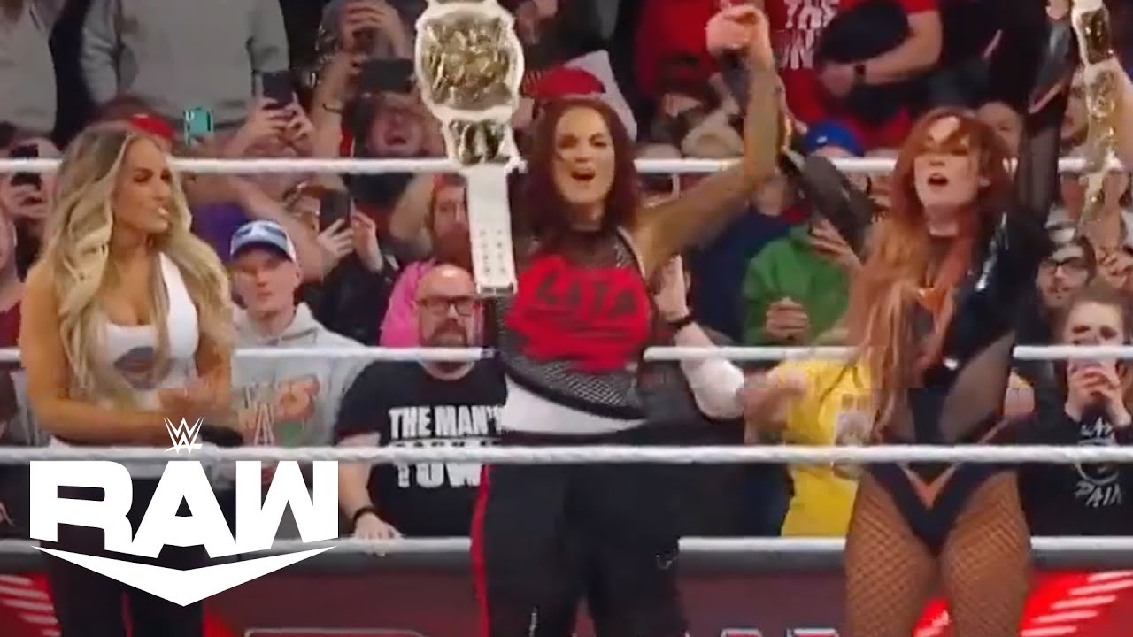 Trish Stratus helps Becky Lynch and Lita win Tag Titles!