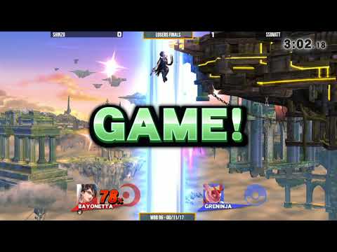 WBB #96 | SSBMatt (Greninja) vs Shinzo (Bayo) - Losers Finals - Smash 4 Singles