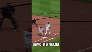Geraldo Perdomo takes away a hit with a beautiful diving stop ????