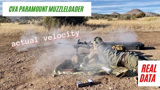 CVA PARAMOUNT MUZZLELOADER | ACTUAL LOAD DATA | ACTUAL VELOCITIES