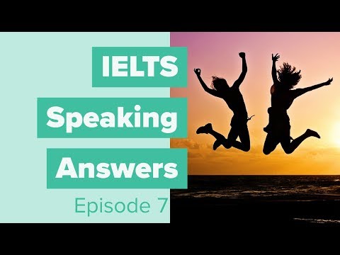 IELTSスピーキングの答え - 第7話「幸せ (IELTS Speaking Answers - Episode 7 - Happiness)