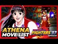 ATHENA ASAMIYA MOVE LIST The King Of Fighters 97 KOF97