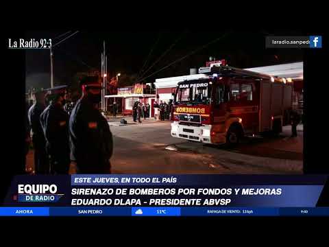 Mañana habrá sirenazo en reclamo al gobierno nacional por fondos y mejoras de Bomberos Voluntarios