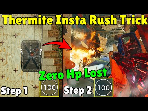 This *New* Thermite Trick Will Let You Make The Perfect Rush EVERYTIME - Rainbow Six Siege