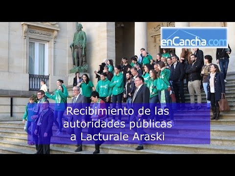 Recibimiento institucional a Araski después del ascenso 02/05/2016