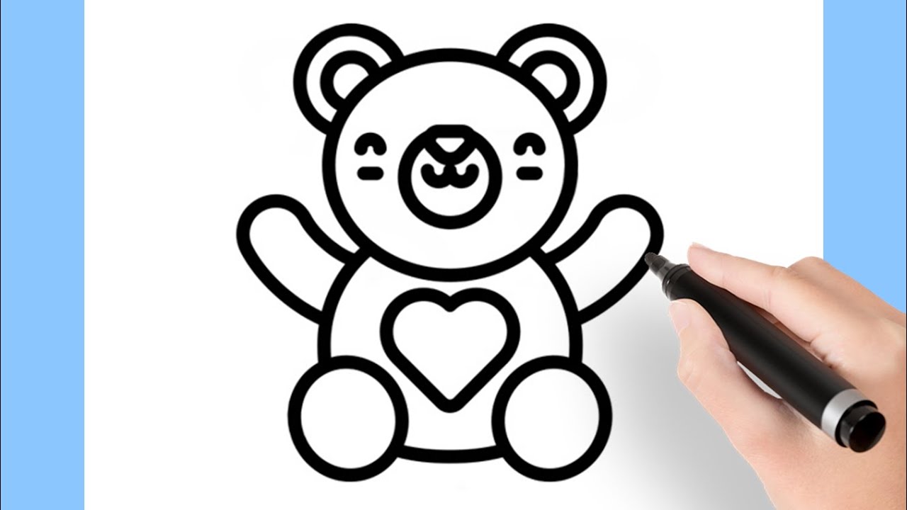 COMO DESENHAR UM URSO DE PELÚCIA FOFINHO | PASSO A PASSO