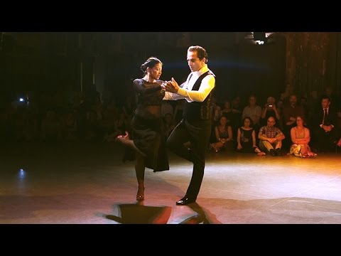  Ezequiel Paludi  and  Geraldine Rojas  are  dancing  at  Antwerpen Tango Festival  in  2016