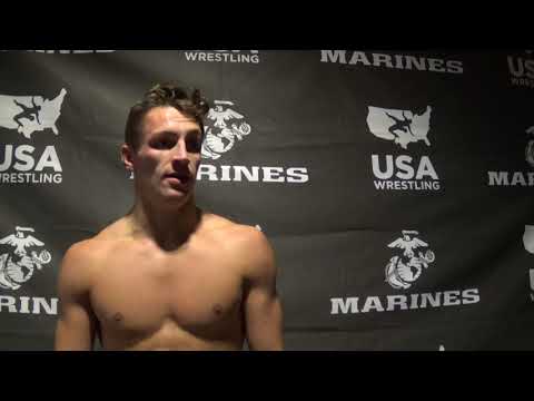 Benjamin Peak after 72 kg World Team Trials GR semifinal win