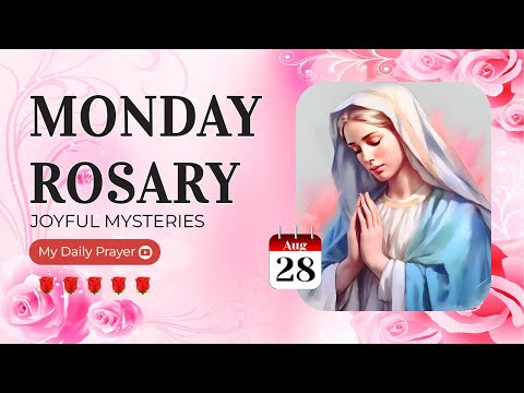 THE ROSARY TODAY❣️JOYFUL  MYSTERIES❣️AUGUST 28, 2023 HOLY ROSARY MONDAY | PRAYER STEP BY STEP