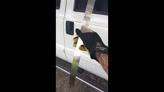 Unlocking a 1998-2007 f250 f350 with a Slim Jim