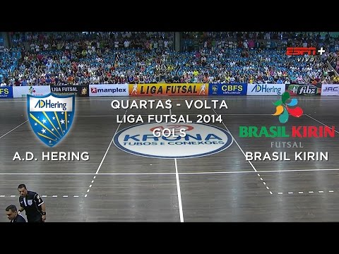 Gols - A. D. Hering 4 x 4 Brasil Kirin - Liga Futsal - 06/11/2014