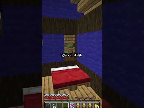 Insane Minecraft Trap! Owner Trapped with Floating Gravel!
