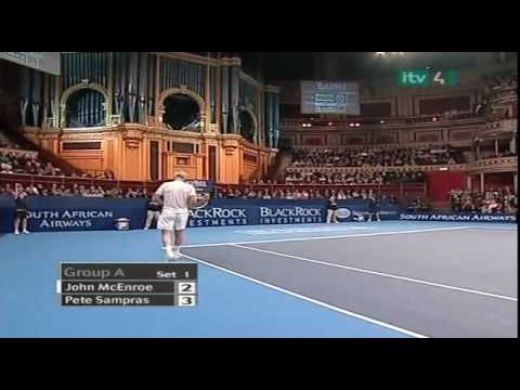 BlackRock Masters Tennis 2008 RR Sampras vs McEnroe (2/7)