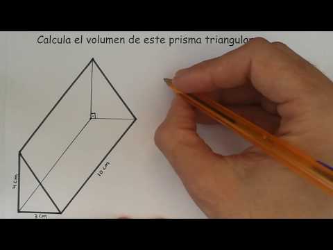 Volumen de un prisma triangular irregular