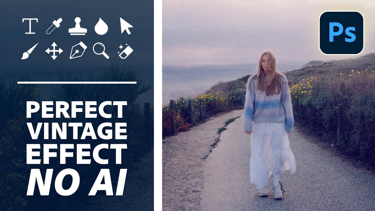 How to Create a Cinematic Vintage Glow in Photoshop 2026