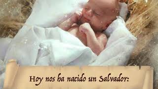 Navidad ecard. hoy nos ha nacido un salvador