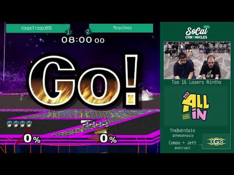 SoCal Chronicles - KoopaTroopa895 (Marth) VS MegaXmas (Falco) - SSBM Top 16 Losers Ninths