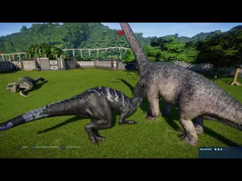 Jurassic World Evolution: Indominus rex vs the Sauropods
