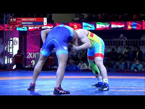 Round 5 FS - 86 kg: Y. DAULETKAZY (KAZ) v. P. PARVEEN (IND)