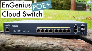 8 Port POE Switch - EnGenius ECS1112FP - SMB Layer 2+ Super Fast Business Class Network Switch.