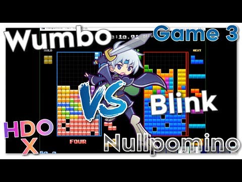 Wumbo vs Blink HDO X - Nullpomino (Blockbox) Game 3