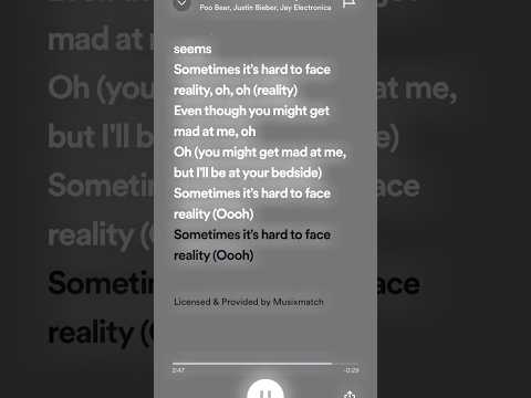 Hard 2 face reality - sped up | Poo Bear, Justin Bieber, Jay Electronica