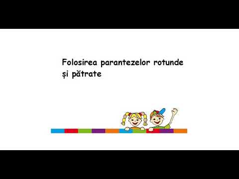 Folosirea parantezelor rotunde și pătrate