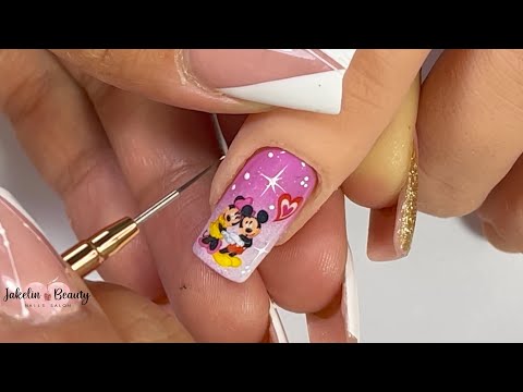 💖DECORACIÓN EN UÑAS CON STIKERS PARA SAN VALENTÍN✨💅 #uñasdeamoryamistad #uñassanvalentin2024