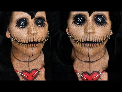 VOO DOO DOLL Makeup Tutorial: Halloween Day 15