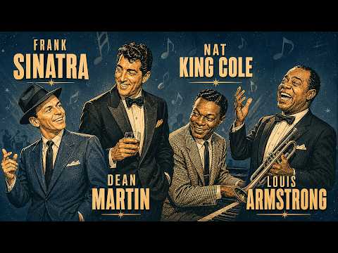 Frank Sinatra, Nat King Cole, Ella Fitzgerald, Dean Martin 🎙 Vintage Old Jazz 50's 60's 70's