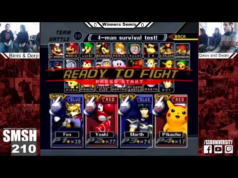 SMSH 210 - Rats! + Wamsa vs. Swan + Qwuv - Melee Doubles WF