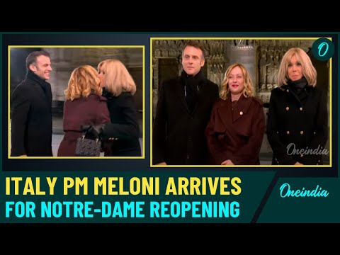 Italy's Prime Minister Giorgia Meloni Arrives in Paris to Attend Historic Reopening of Notre-Dame