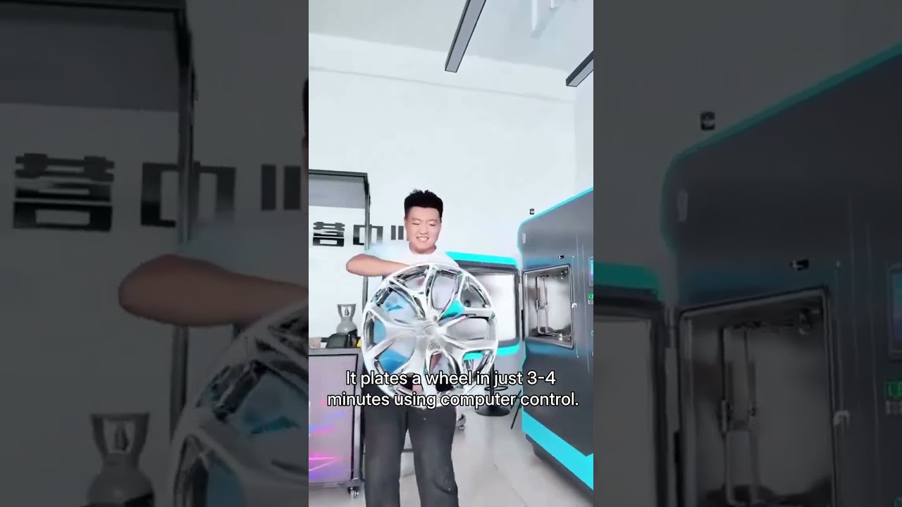 AZURE High Efficiency Magnetron Sputtering PVD Vacuum Coating Machine for Automotive Wheel Hubs