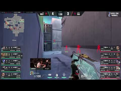 Xset Zekken out of this world movement vs XERXIA - Valorant Champions 2022