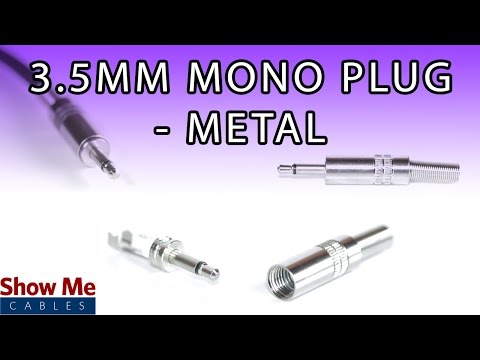 3.5mm Metal Mono Plug - DIY Project to Repair Your Audio Cable #974
