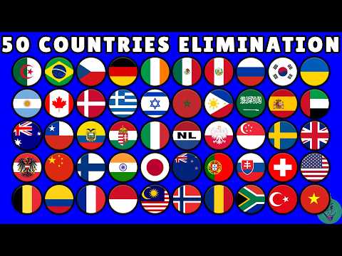 50 Countries Elimination Marble Race \ Marble Race King