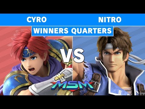 MSM 181 - Cyro (Roy) vs Nitro (Ritcher) Winners Quarters - Smash Ultimate