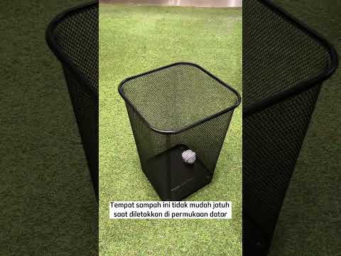 Gambar Stora Tempat Sampah Besi Mesh Square 14 Liter - Hitam