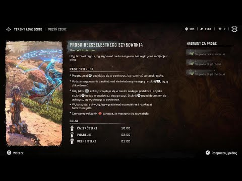 Horizon Forbidden West - Tereny Łowieckie Pieśń Ziemi / Próba Bezszelestnego Szybowania