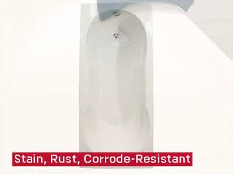 Bouquet White Built-in Straight Bath - 1700 x 750mm AQWH170004