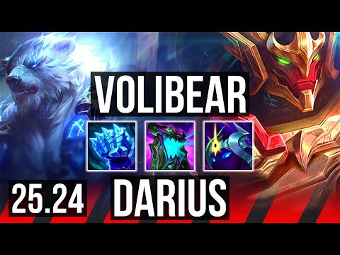 VOLIBEAR vs DARIUS (TOP) | KR Master | 25.24