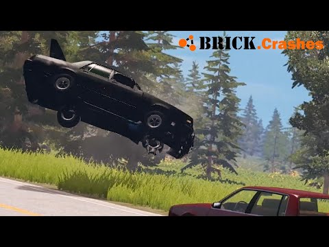High speed traffic crashes #4 BeamNG Drive accidents