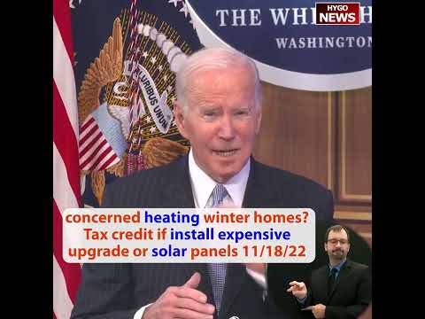 Concerned heating winter homes? Tax credit if install expensive upgrade or solar panels